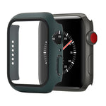 Étui de protection antichoc en PC et verre trempé avec carton d'emballage pour Apple Watch 44 mm (Orange), pour Apple Watch Series 6 / 5 / 4 / Watch SE 44 mm, pour Apple Watch Series 6 & SE & 5 & 4 44 mm, pour Apple Watch Series 3 & 2 & 1 42 mm