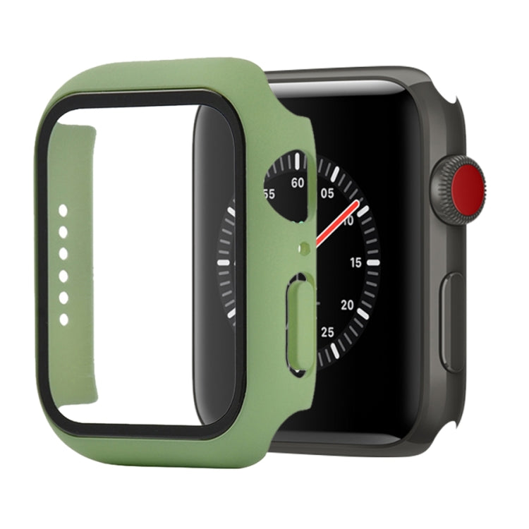 Étui de protection antichoc en PC et verre trempé avec carton d'emballage pour Apple Watch 44 mm (Orange), pour Apple Watch Series 6 / 5 / 4 / Watch SE 44 mm, pour Apple Watch Series 6 & SE & 5 & 4 44 mm, pour Apple Watch Series 3 & 2 & 1 42 mm