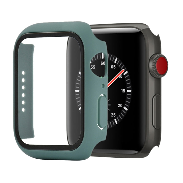 Étui de protection antichoc en PC et verre trempé avec carton d'emballage pour Apple Watch 44 mm (Orange), pour Apple Watch Series 6 / 5 / 4 / Watch SE 44 mm, pour Apple Watch Series 6 & SE & 5 & 4 44 mm, pour Apple Watch Series 3 & 2 & 1 42 mm