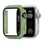 Étui de protection antichoc en PC et verre trempé avec carton d'emballage pour Apple Watch 44mm (Orange), pour Apple Watch Series 6 / 5 / 4 / Watch SE 40mm, pour Apple Watch Series 3 & 2 & 1 38mm
