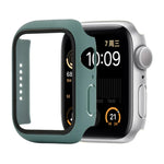 Étui de protection antichoc en PC et verre trempé avec carton d'emballage pour Apple Watch 44mm (Orange), pour Apple Watch Series 6 / 5 / 4 / Watch SE 40mm, pour Apple Watch Series 3 & 2 & 1 38mm