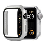 Étui de protection antichoc en PC et verre trempé avec carton d'emballage pour Apple Watch 44mm (Orange), pour Apple Watch Series 6 / 5 / 4 / Watch SE 40mm, pour Apple Watch Series 3 & 2 & 1 38mm