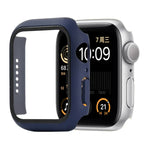 Étui de protection antichoc en PC et verre trempé avec carton d'emballage pour Apple Watch 44mm (Orange), pour Apple Watch Series 6 / 5 / 4 / Watch SE 40mm, pour Apple Watch Series 3 & 2 & 1 38mm
