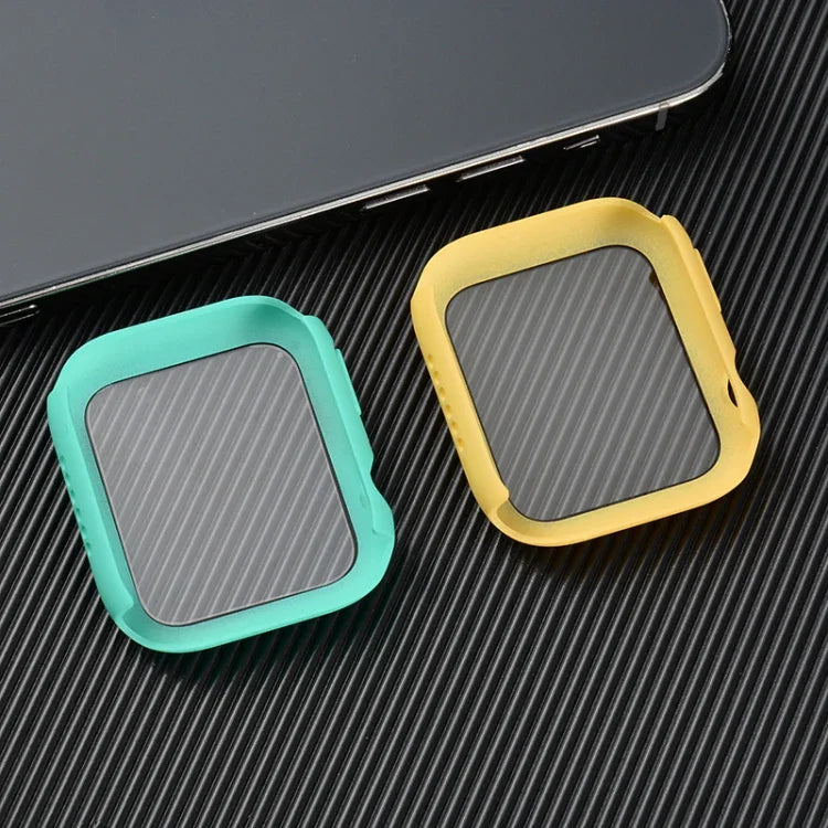 Étui de protection antichoc en PC et verre trempé avec carton d'emballage pour Apple Watch 44mm (Orange), pour Apple Watch Series 6 / 5 / 4 / Watch SE 40mm, pour Apple Watch Series 3 & 2 & 1 38mm