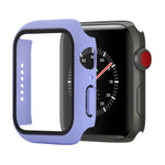Étui de protection antichoc en PC et verre trempé avec carton d'emballage pour Apple Watch 44mm (Orange), pour Apple Watch Series 6 / 5 / 4 / Watch SE 40mm, pour Apple Watch Series 3 & 2 & 1 38mm