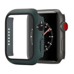Étui de protection antichoc en PC et verre trempé avec carton d'emballage pour Apple Watch 44mm (Orange), pour Apple Watch Series 6 / 5 / 4 / Watch SE 40mm, pour Apple Watch Series 3 & 2 & 1 38mm