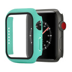 Étui de protection antichoc en PC et verre trempé avec carton d'emballage pour Apple Watch 44mm (Orange), pour Apple Watch Series 6 / 5 / 4 / Watch SE 40mm, pour Apple Watch Series 3 & 2 & 1 38mm