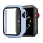 Étui de protection antichoc en PC et verre trempé avec carton d'emballage pour Apple Watch 44mm (Orange), pour Apple Watch Series 6 / 5 / 4 / Watch SE 40mm, pour Apple Watch Series 3 & 2 & 1 38mm