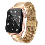Multi-baht Steel Replacement Watchband For Apple Watch Series, 7 45mm / 6 & SE & 5 & 4 44mm / 3 & 2 & 1 42mm, 7 41mm / 6 & SE & 5 & 4 40mm / 3 & 2 & 1 38mm