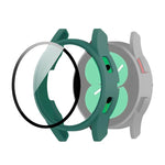 Étui de protection en polycarbonate avec film en verre trempé, pour Samsung Galaxy Watch4 40 mm et 44 mm