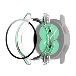 Étui de protection en polycarbonate avec film en verre trempé, pour Samsung Galaxy Watch4 40 mm et 44 mm