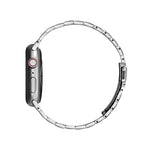 Bracelet de montre de remplacement en métal ultra-fin à trois perles pour Apple Watch Series, 7 41 mm / 6 & SE & 5 & 4 40 mm / 3 & 2 & 1 38 mm, 7 45 mm / 6 & SE & 5 & 4 44 mm / 3 & 2 & 1 42 mm
