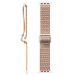 Bracelet de remplacement élastique à texture rhomboïdale réglable pour Apple Watch Series, 7 41 mm / 6 & SE & 5 & 4 40 mm / 3 & 2 & 1 38 mm, 7 45 mm / 6 & SE & 5 & 4 44 mm / 3 & 2 & 1 42 mm