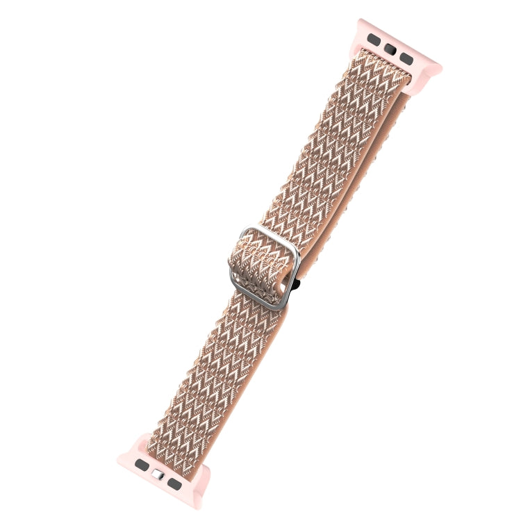 Bracelet de remplacement élastique à texture rhomboïdale réglable pour Apple Watch Series, 7 41 mm / 6 & SE & 5 & 4 40 mm / 3 & 2 & 1 38 mm, 7 45 mm / 6 & SE & 5 & 4 44 mm / 3 & 2 & 1 42 mm