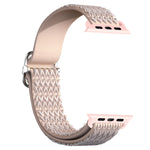 Bracelet de remplacement élastique à texture rhomboïdale réglable pour Apple Watch Series, 7 41 mm / 6 & SE & 5 & 4 40 mm / 3 & 2 & 1 38 mm, 7 45 mm / 6 & SE & 5 & 4 44 mm / 3 & 2 & 1 42 mm