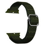 Bracelet de remplacement élastique à texture rhomboïdale réglable pour Apple Watch Series, 7 41 mm / 6 & SE & 5 & 4 40 mm / 3 & 2 & 1 38 mm, 7 45 mm / 6 & SE & 5 & 4 44 mm / 3 & 2 & 1 42 mm