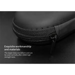 KZ Boîte de rangement ovale en cuir synthétique pour câble de données, chargeur et écouteurs, Ovale