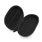 KZ Boîte de rangement ovale en cuir synthétique pour câble de données, chargeur et écouteurs, Ovale