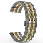 Bracelet de remplacement en acier à sept maillons, version femme 20 mm, version homme 22 mm