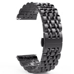 Bracelet de remplacement en acier à sept maillons, version femme 20 mm, version homme 22 mm