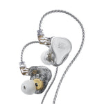 Écouteurs filaires intra-auriculaires KZ ZAS 16 unités à armature équilibrée, version standard ZAS (blanc), version standard ZAS (noir), version micro ZAS (blanc), version micro ZAS (noir)