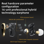 Écouteurs filaires intra-auriculaires KZ ZAS 16 unités à armature équilibrée, version standard ZAS (blanc), version standard ZAS (noir), version micro ZAS (blanc), version micro ZAS (noir)