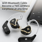 Écouteurs filaires intra-auriculaires KZ ZAS 16 unités à armature équilibrée, version standard ZAS (blanc), version standard ZAS (noir), version micro ZAS (blanc), version micro ZAS (noir)