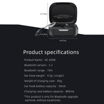 Crochet d'oreille pour casque Bluetooth KZ AZ09, module Bluetooth sans fil 5.2, câble de mise à niveau, C, B