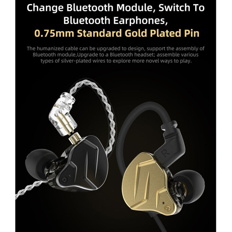 Écouteurs intra-auriculaires filaires KZ ZSN Pro X Ring Iron Hybrid Drive Metal, version standard ZSN Pro X (Noir), version standard ZSN Pro X (Or), version micro ZSN Pro X (Noir), version micro ZSN Pro X (Or)