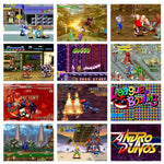 Console de jeux portable X20 mini Classic Games avec écran de 4,3 pouces et 8 Go de mémoire, disponible en jaune, vert, bleu et gris.