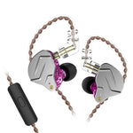 Écouteur filaire intra-auriculaire hybride KZ ZSN Pro, version micro ZSN (violet), version standard ZSN (gris), version standard ZSN (bleu), version standard ZSN (violet), version micro ZSN (gris), version micro ZSN (bleu)