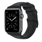 Bracelet de montre en cuir véritable ciré à l'huile, pour Apple Watch Series 8&7 41mm / SE 2&6&SE&5&4 40mm / 3&2&1 38mm, pour Apple Watch Series 7 41mm / 6 & SE & 5 & 4 40mm / 3 & 2 & 1 38mm