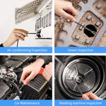 Caméra endoscopique industrielle WiFi HD autofocus double lentille 5MP 12mm Y17, câble rigide 1 m, câble rigide 3,5 m, câble rigide 5 m, câble rigide 10 m
