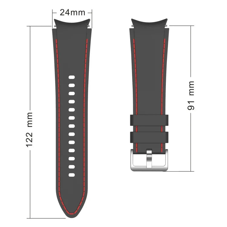 Bracelet de remplacement en Silicone pour Samsung Galaxy Watch4 / Watch4 Classic