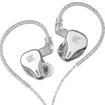 Écouteurs intra-auriculaires filaires dynamiques KZ DQ6 3 unités HiFi, Sans micro, Avec micro