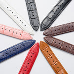 Calf Leather Replacement Strap Watchband, 14mm, 16mm, 18mm, 20mm, 22mm