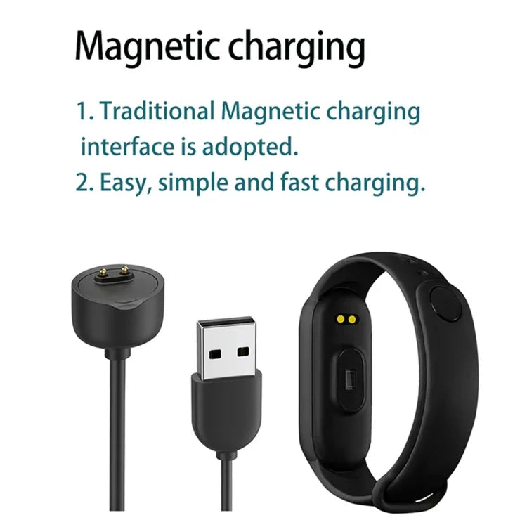 Bracelet intelligent de sport 1M7, prend en charge la surveillance de la fréquence cardiaque, la surveillance de la pression artérielle, la surveillance du sommeil et le rappel de sédentarité, chargement linéaire, chargement magnétique