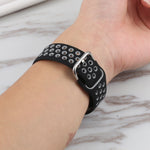 Bracelet de remplacement en silicone + étui de protection avec protection d'écran pour Apple Watch Series, 3 & 2 & 1 38 mm, pour Apple Watch Series 6 / 5 / 4 / Watch SE 40 mm