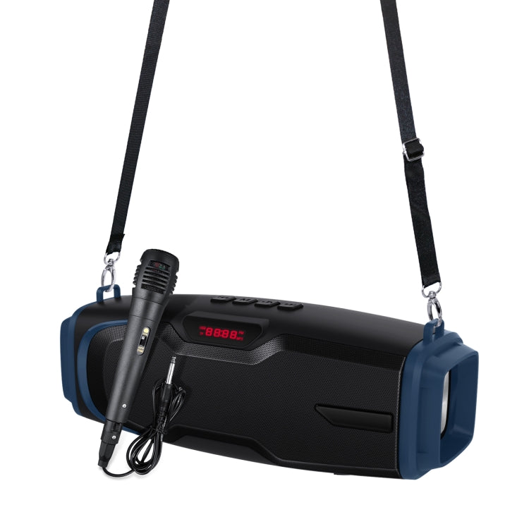 Nouvelle enceinte Bluetooth portable extérieure karaoké Rixing NR-6012M Bluetooth 5.0 avec microphone & sangle d'épaule, NR-6012M (noir), NR-6012M (rouge), NR-6012M (bleu), NR-6012M (vert)