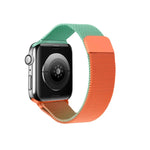 Gradient Color Milan Replacement Strap Watchband For Apple Watch Series, 7 41mm/6&SE&5&4 40mm/3&2&1 38mm, 7 45mm/6&SE&5&4 44mm/3&2&1 42mm