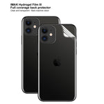 2 films hydrogel plein écran incurvé IMAK 3 protections arrière, pour iPhone 11, pour iPhone 11 Pro, pour iPhone 11 Pro Max