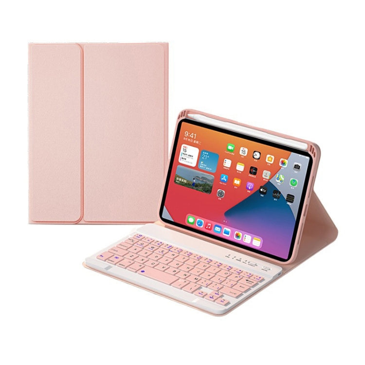 Étui en cuir avec clavier Bluetooth détachable HK006 Square Keys et support pour iPad mini 6, HK006