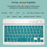 Étui en cuir avec clavier Bluetooth détachable HK006 Square Keys et support pour iPad mini 6, HK006