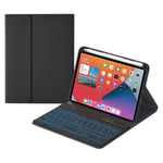 HK006D Étui en cuir avec clavier Bluetooth détachable, rétroéclairage blanc et support pour iPad mini 6, HK006D