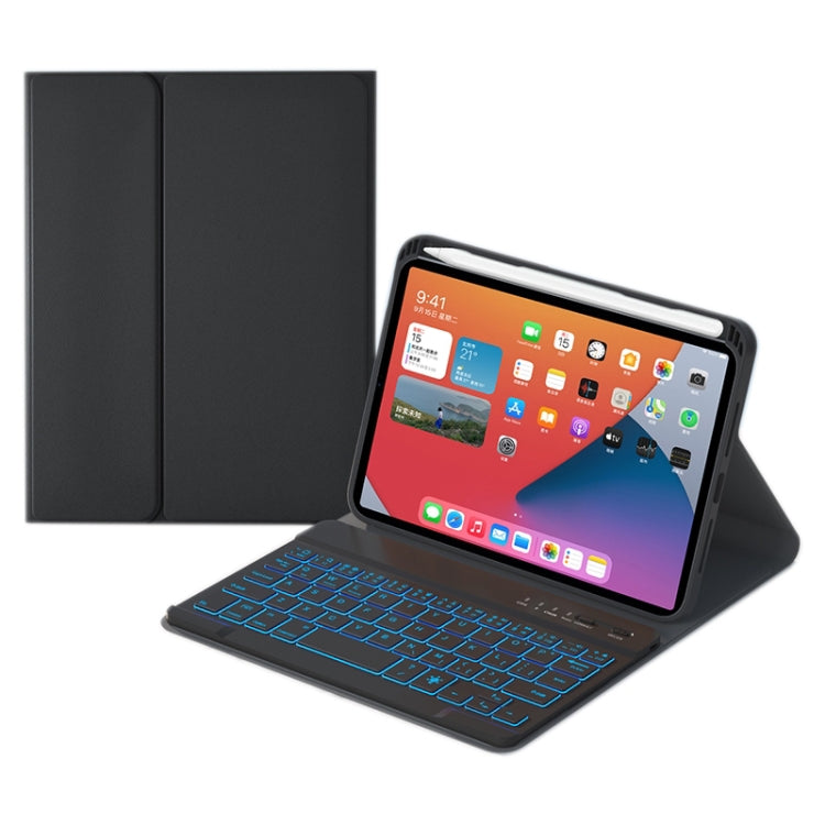 HK006D Étui en cuir avec clavier Bluetooth détachable, rétroéclairage blanc et support pour iPad mini 6, HK006D