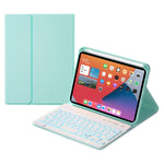 HK006D Étui en cuir avec clavier Bluetooth détachable, rétroéclairage blanc et support pour iPad mini 6, HK006D