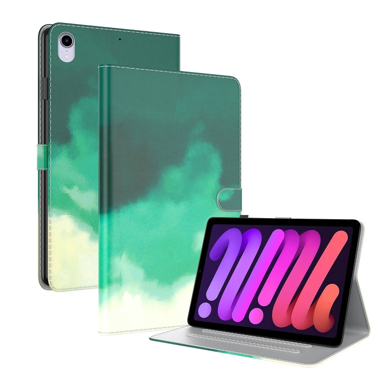 Watercolor Pattern Skin Feel Magnetic Horizontal Flip PU Leather Case with Holder & Card Slots & Photo Frame & Sleep / Wake-up Function, For iPad mini 2024 / mini 6, For iPad Pro 12.9 2022 / 2021 / 2020, For iPad Pro 11 2022 / 2021&2018 / Air 4 (2020) ...