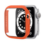 Coque de protection antichoc en PC avec film en verre trempé, Pour Apple Watch Series 9 / 8 / 7 41mm, Pour Apple Watch Series 9 / 8 / 7 45mm, Pour Apple Watch Series 8 / 7 41mm