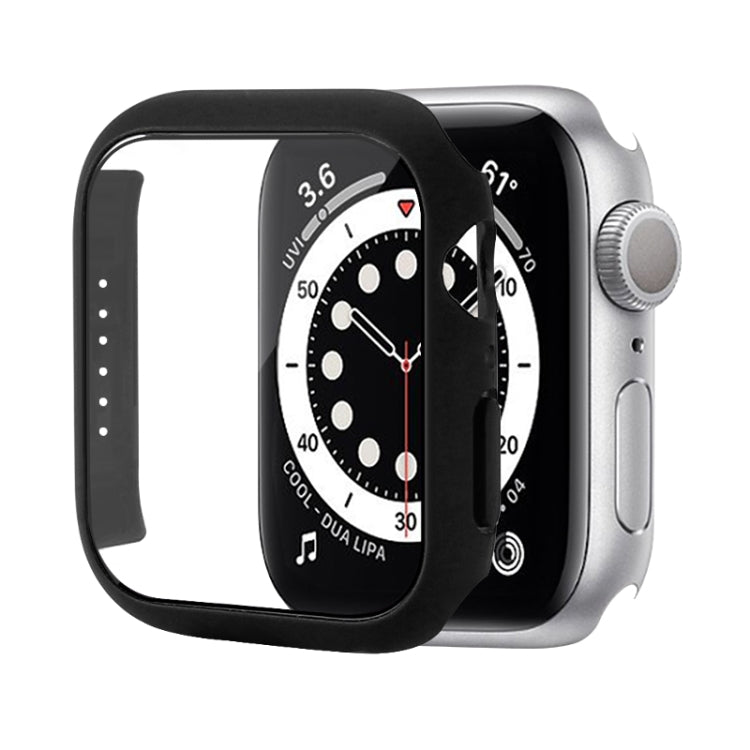 Coque de protection antichoc en PC avec film en verre trempé, Pour Apple Watch Series 9 / 8 / 7 41mm, Pour Apple Watch Series 9 / 8 / 7 45mm, Pour Apple Watch Series 8 / 7 41mm