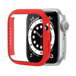 Coque de protection antichoc en PC avec film en verre trempé, Pour Apple Watch Series 9 / 8 / 7 41mm, Pour Apple Watch Series 9 / 8 / 7 45mm, Pour Apple Watch Series 8 / 7 41mm